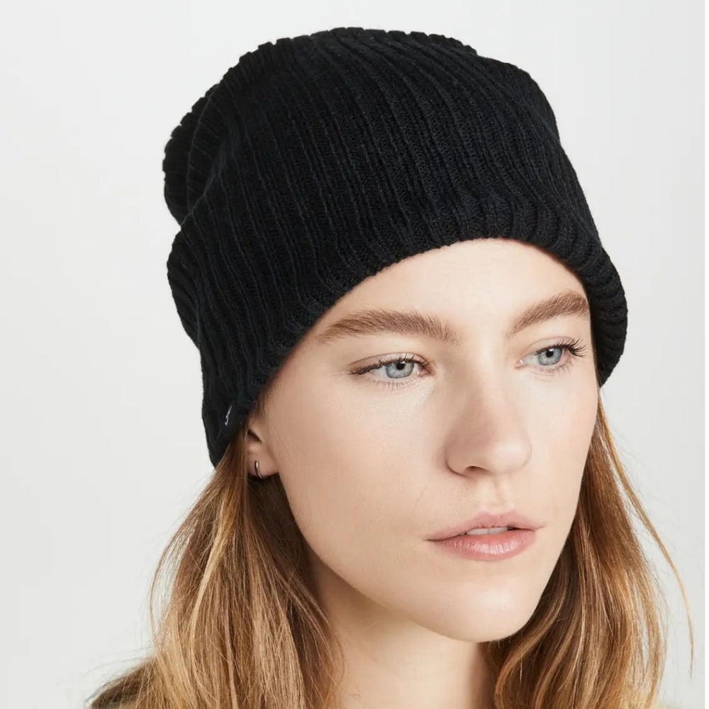 NEW Plush Ribbed Fleece Lined Beanie